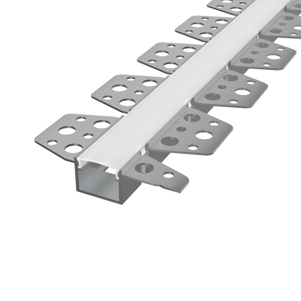 LED Flexprofil RECESSED 14 · 2 m · biegsam · für Trockenbau