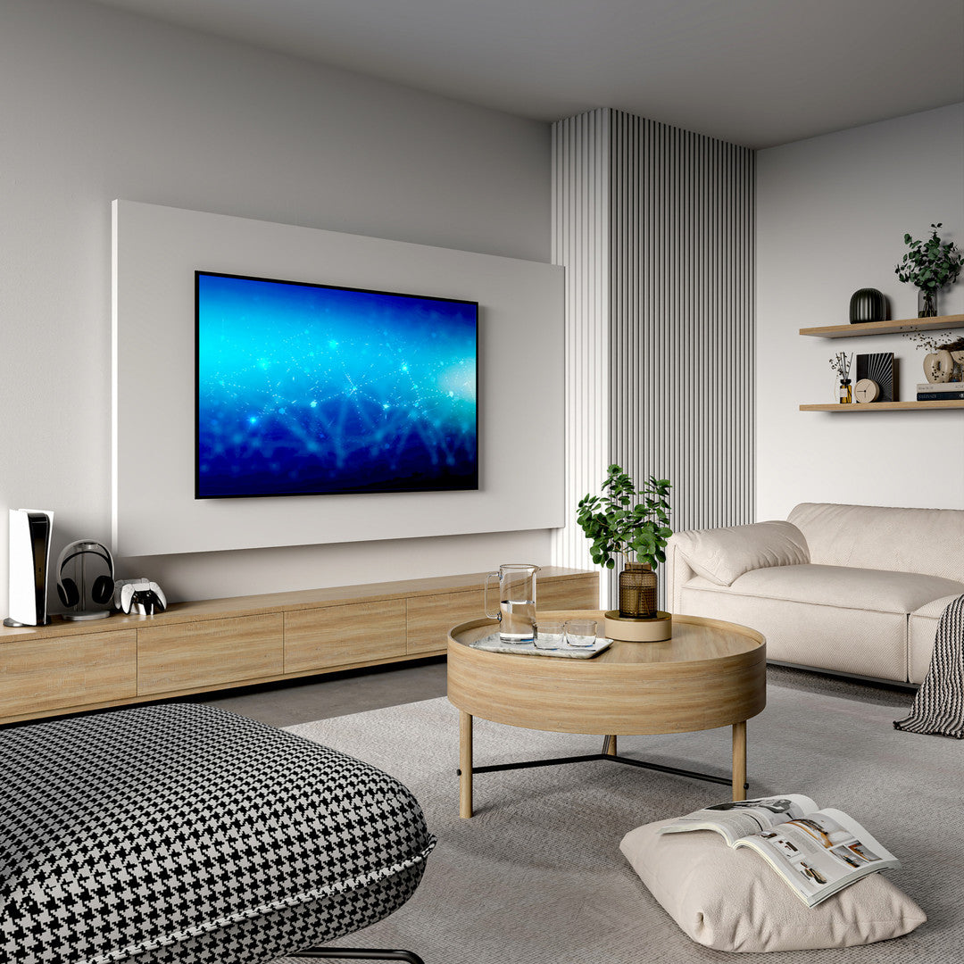 Wohnzimmer ohne LED-Beleuchtung