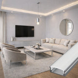 LED Aluprofil SURFACE 1 · 2 m · silber eloxiert